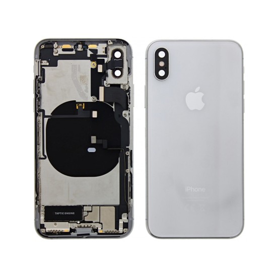 BACK COVER COMPLETE WITH FLEX APPLE IPHONE X WHITE